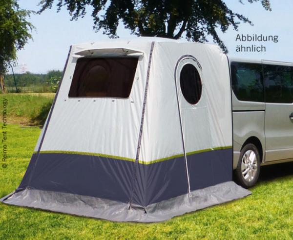 Rear tent with rear wall for campervan